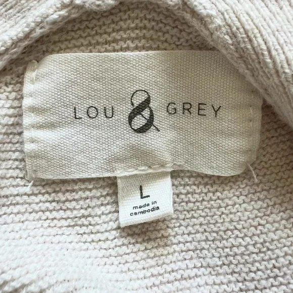 Lou & Gray Double V Cotton Sweater - Picture 9 of 10